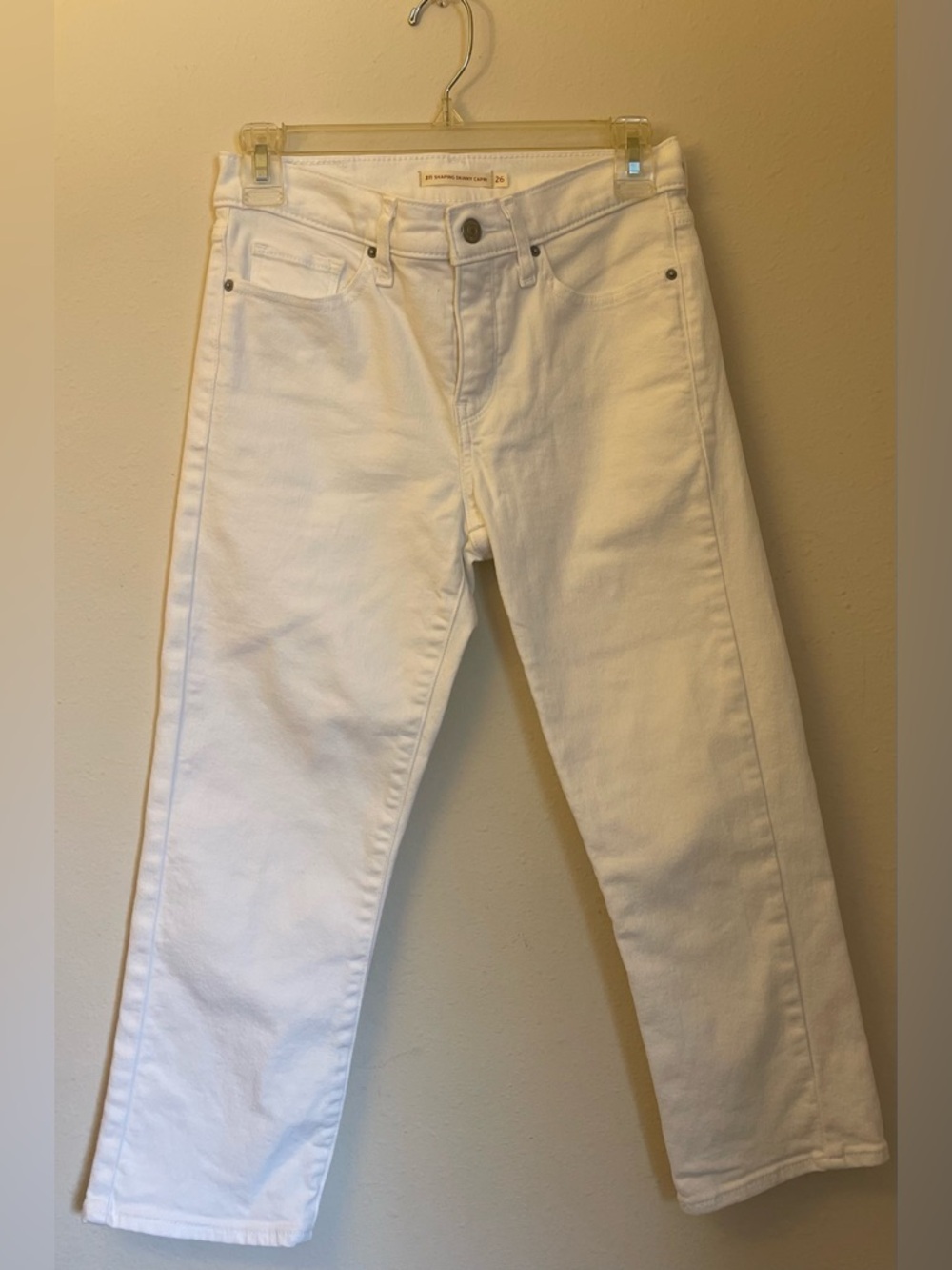 Lee Women High Rise Jeans White